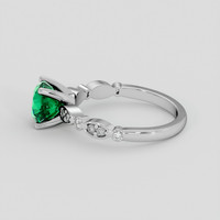 1.41 Ct. Emerald Ring, Platinum 950 4