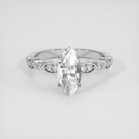 2.06 Ct. White Sapphire Ring, Platinum 950 1