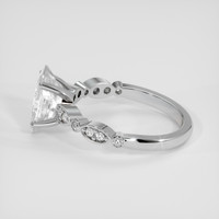 2.06 Ct. White Sapphire Ring, Platinum 950 4