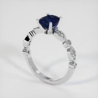 1.80 Ct. Blue Sapphire Ring, Platinum 950 2