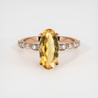 2.92 Ct. Gemstone Ring, 14K Rose Gold 1