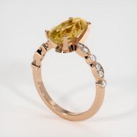 2.92 Ct. Gemstone Ring, 14K Rose Gold 2