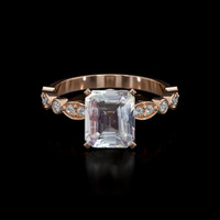 2.00 Ct. Gemstone Ring, 14K Rose Gold 1