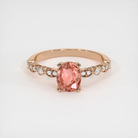 1.17 Ct. Sapphire Ring, 14K Rose Gold 1