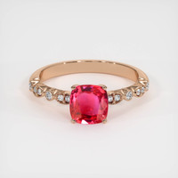 1.21 Ct. Sapphire Ring, 14K Rose Gold 1