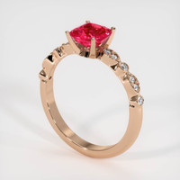 1.21 Ct. Sapphire Ring, 14K Rose Gold 2