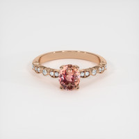 1.35 Ct. Sapphire Ring, 14K Rose Gold 1
