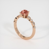 1.35 Ct. Sapphire Ring, 14K Rose Gold 2