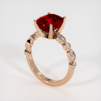 4.17 Ct. Ruby Ring, 14K Rose Gold 2