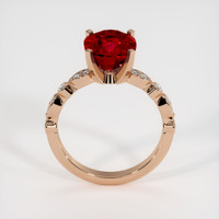 4.17 Ct. Ruby Ring, 14K Rose Gold 3