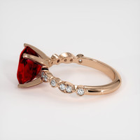 4.17 Ct. Ruby Ring, 14K Rose Gold 4