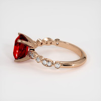 3.07 Ct. Ruby Ring, 14K Rose Gold 4