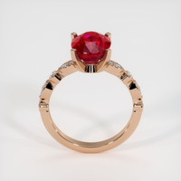 4.09 Ct. Ruby Ring, 14K Rose Gold 3