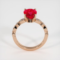 2.73 Ct. Ruby Ring, 14K Rose Gold 3