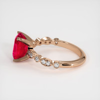 2.73 Ct. Ruby Ring, 14K Rose Gold 4