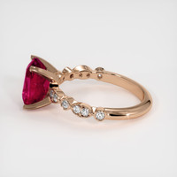 2.55 Ct. Ruby Ring, 14K Rose Gold 4