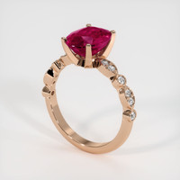 2.92 Ct. Ruby Ring, 14K Rose Gold 2