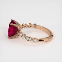 2.92 Ct. Ruby Ring, 14K Rose Gold 4