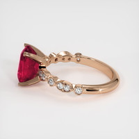 3.08 Ct. Ruby Ring, 14K Rose Gold 4