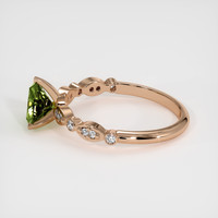 1.28 Ct. Bi Color Sapphire Ring, 14K Rose Gold 4