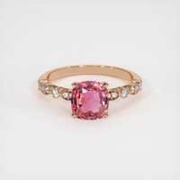 1.61 Ct. Sapphire Ring, 14K Rose Gold 1