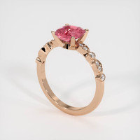 1.61 Ct. Sapphire Ring, 14K Rose Gold 2