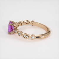 0.98 Ct. Sapphire Ring, 14K Rose Gold 4