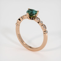 0.83 Ct. Sapphire Ring, 14K Rose Gold 2