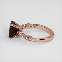 4.21 Ct. Red Garnet Ring, 18K Rose Gold 4