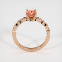 1.17 Ct. Padparadscha Sapphire Ring, 18K Rose Gold 3