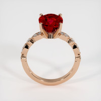 4.17 Ct. Ruby Ring, 18K Rose Gold 3
