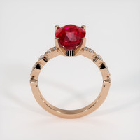 4.09 Ct. Ruby Ring, 18K Rose Gold 3