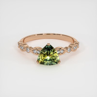 1.28 Ct. Bi Color Sapphire Ring, 18K Rose Gold 1