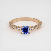 0.64 Ct. Sapphire Ring, 18K Rose Gold 1