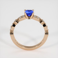 0.64 Ct. Sapphire Ring, 18K Rose Gold 3