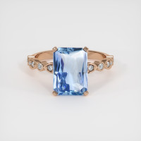 4.31 Ct. Sapphire Ring, 18K Rose Gold 1