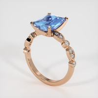 4.31 Ct. Sapphire Ring, 18K Rose Gold 2