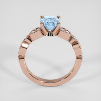 1.60 Ct. Blue Sapphire Ring, 18K Rose Gold 3