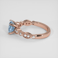 1.60 Ct. Blue Sapphire Ring, 18K Rose Gold 4