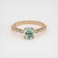 0.88 Ct. Sapphire Ring, 18K Rose Gold 1