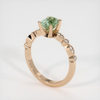 0.88 Ct. Sapphire Ring, 18K Rose Gold 2