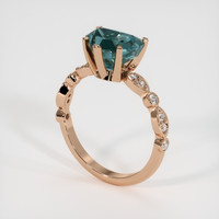 2.59 Ct. Sapphire Ring, 18K Rose Gold 2