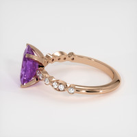 3.20 Ct. Sapphire Ring, 18K Rose Gold 4
