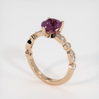 2.03 Ct. Sapphire Ring, 18K Rose Gold 2
