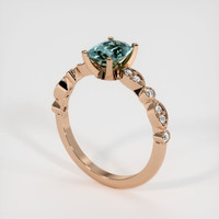 1.43 Ct. Sapphire Ring, 18K Rose Gold 2