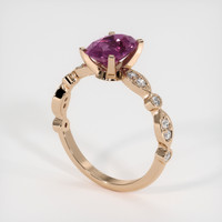 1.78 Ct. Sapphire Ring, 18K Rose Gold 2