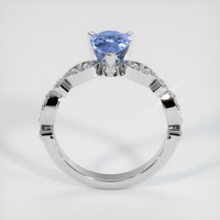 1.11 Ct. Blue Sapphire Ring, 10K White Gold 3