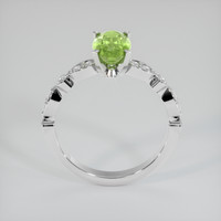 1.28 Ct. Green Tourmaline Ring, 10K White Gold 3