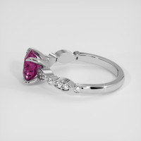 1.84 Ct. Pink Sapphire Ring, 10K White Gold 4