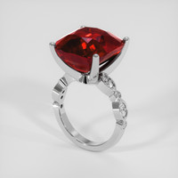 20.00 Ct. Ruby Ring, 10K White Gold 2